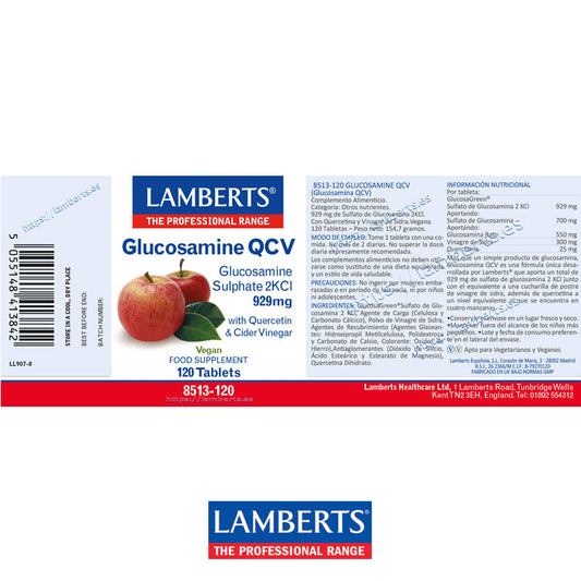 Glucosamina QCV 929 mg de Sulfato de Glucosamina 2KCI