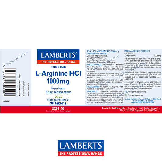 L-Arginina-HCI-1000-mg-forma-Libre-Aminoácido-no-esencial