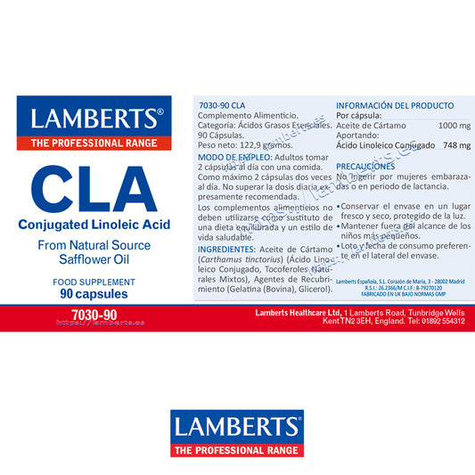 CLA 748 mg Fuente natural de Acido Linoléico Conjugado en forma de Cápsulas