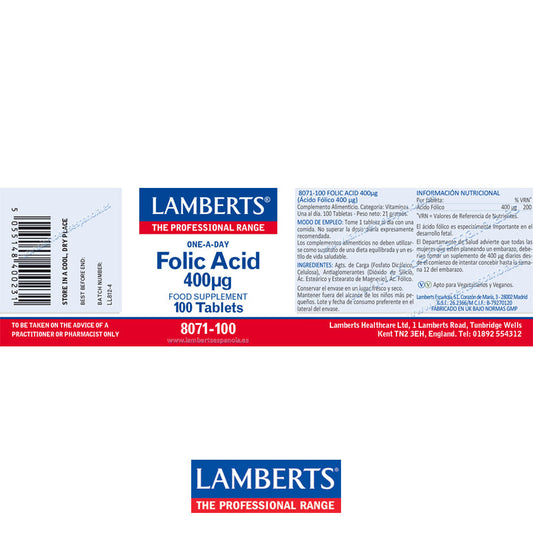 Ácido Fólico 400 mcg, un apoyo durante el embarazo