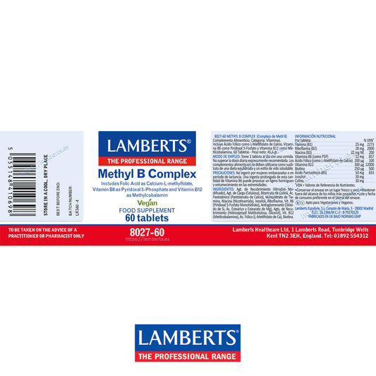 Methyl B Complex (Con todas las vitaminas B)