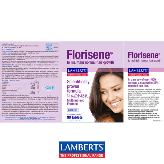 Florisene® Fórmula de ayuda al Efluvio Telogénico Crónico o CTE
Fórmula premiada que ayuda al crecimiento del cabello.