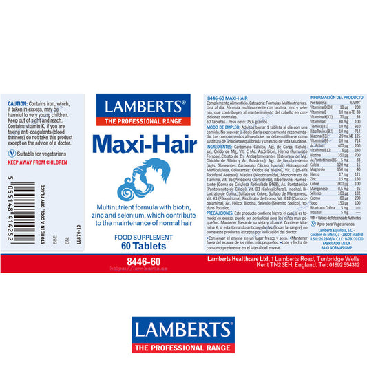 Maxi-Hair, cuidado del cabello para ella y para él. Una al día