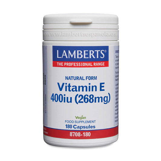 Vitamina E Natural 400 UI (268 mg) como d-alfa tocoferol. Contribuye a la protección de las células frente al daño oxidativo