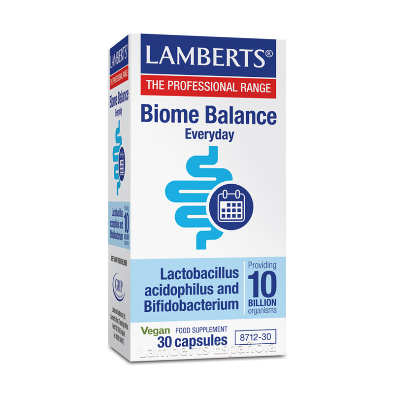 Biome Balance Everyday (Uso diario)
10 mil millones de bacterias amigas por cápsula.
