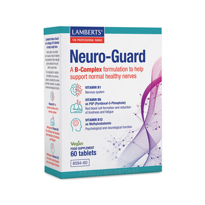 Neuro-Guard. Combinación sinérgica de vitaminas B que contribuyen al funcionamiento normal del sistema nervioso.