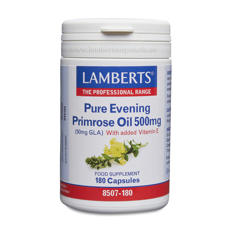 Aceite de Prímula u Onagra Puro 500 mg con Vitamina E