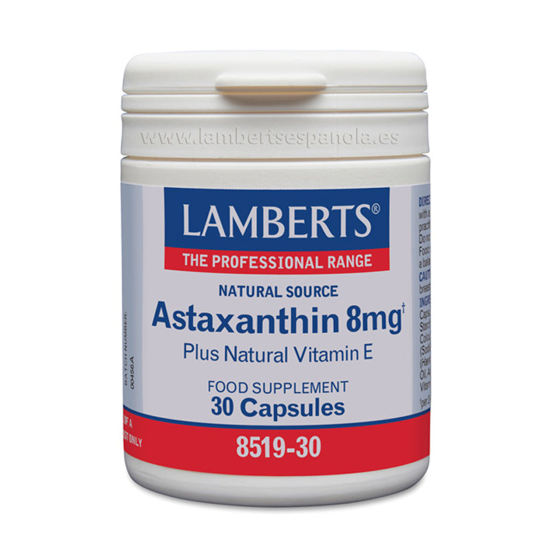 Astaxantina 8 mg con Vitamina E natural