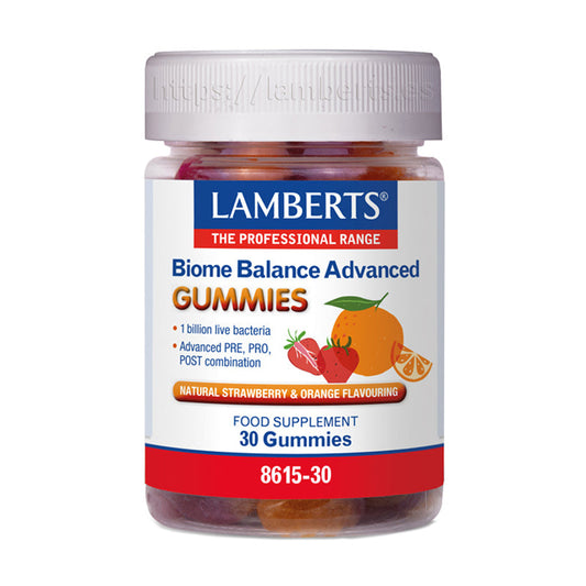 Biome Balance Advanced. Gominolas Combinación avanzada: pre, pro y postbiótica