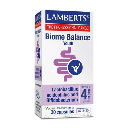 Biome Balance Youth (Juventud)
4000 millones de bacterias amigas por cápsula