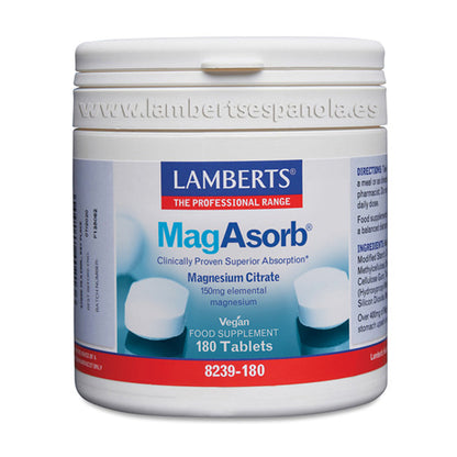 MagAsorb®. Citrato de Magnesio 150 mg, más absorción