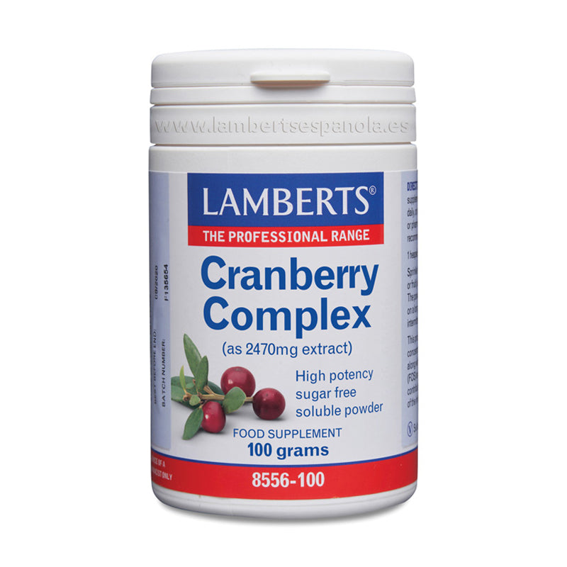 Complejo de Arándano Rojo en Polvo soluble. Con Vitamina C y FOS o Fructooligosacáridos