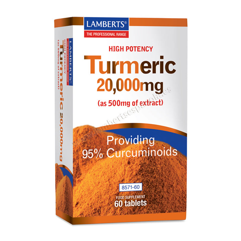 Cúrcuma o Turmeric 20.000 mg como extracto de Cúrcuma longa