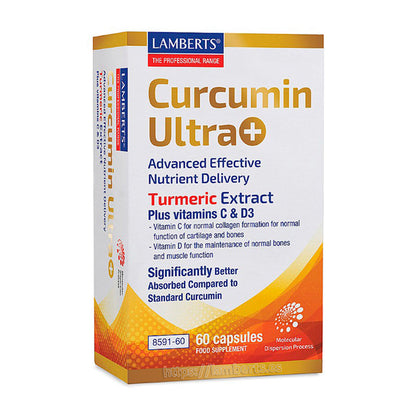 Curcumin Ultra+
Extracto de Cúrcuma más vitaminas C y D3. Una al día.