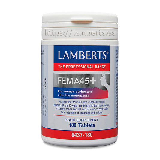 FEMA45+ es un Complejo multivitamínico de ayuda en la menopausia