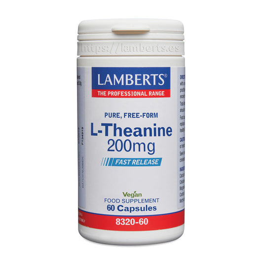 L-Teanina 200 mg en forma Libre. Aminoácido no esencial