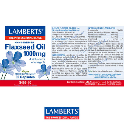 Aceite de Semillas de Lino 1000 mg rico en Omega 3
Ayuda a mantener el bienestar del corazón, de las articulaciones y de la piel