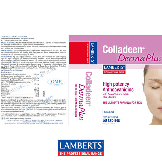 Colladeen® DermaPlus con Luteína, Zeaxantina, Té Verde, Vitaminas