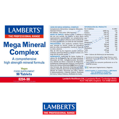 Complejo Mega Mineral de amplio espectro y alta absorción