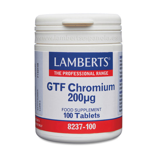 Cromo GTF 200 mcg como Picolinato.