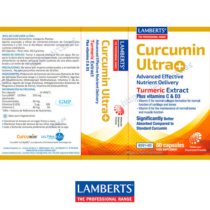 Curcumin Ultra+
Extracto de Cúrcuma más vitaminas C y D3. Una al día.