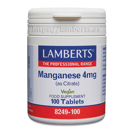 Manganeso 4 mg como Citrato. Mayor absorción