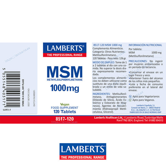 MSM 1000 mg de Fuente Natural