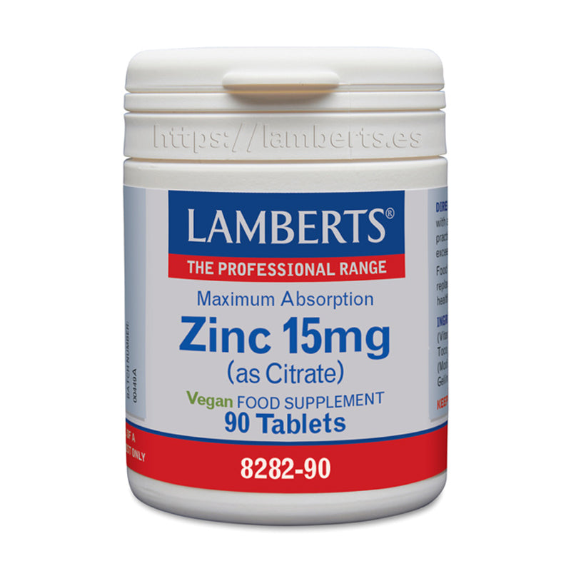 Zinc 15 mg como Citrato con mayor absorción