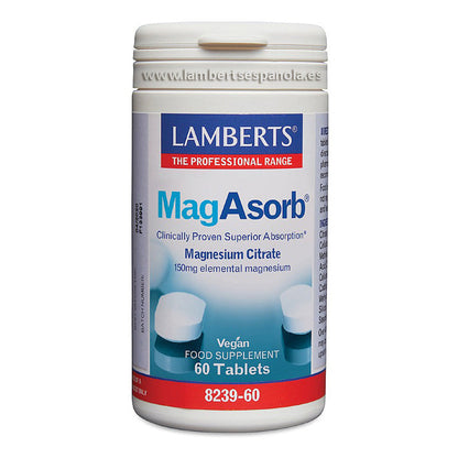 MagAsorb®. Citrato de Magnesio 150 mg, más absorción