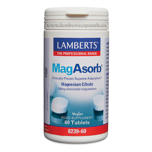 MagAsorb®. Citrato de Magnesio 150 mg, más absorción