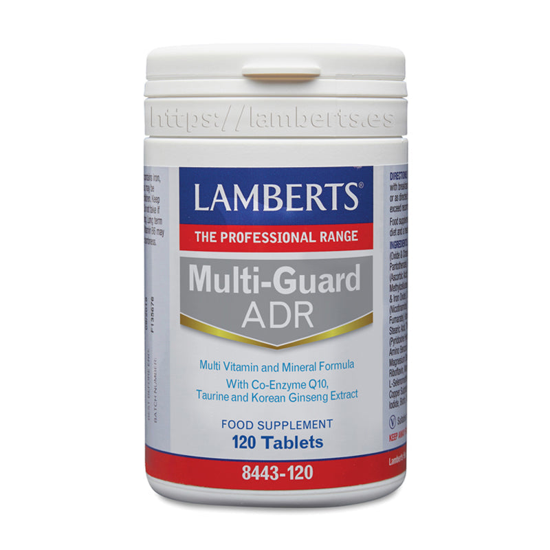 Multi-Guard ADR – Vitaminas y minerales más CoQ10, Ginseng y Taurina. Sin vitamina A