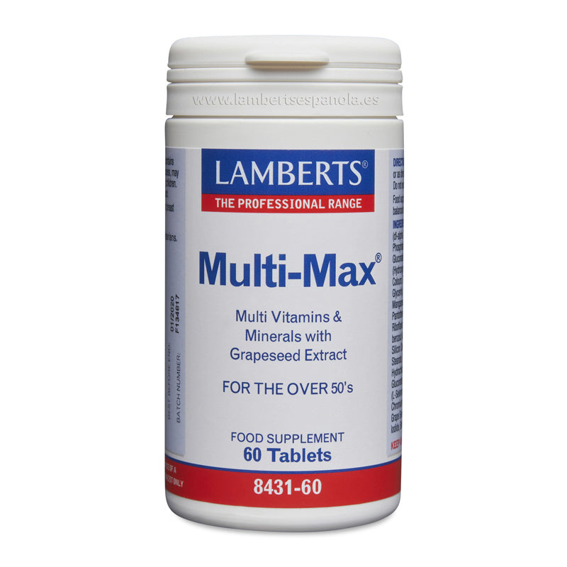 Multi-Max® Multivitamínico para mayores de 50. Una tableta al Día