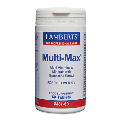 Multi-Max® Multivitamínico para mayores de 50. Una tableta al Día
