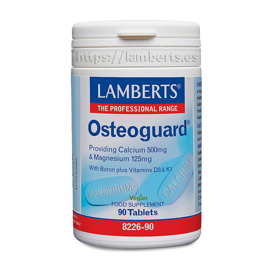 Osteoguard®. Calcio, Magnesio, Boro, Vitaminas D y K 30 tabletas Bienestar Óseo.