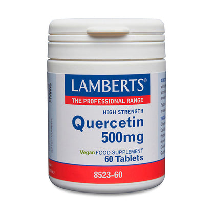 Quercetina 500 mg es un flavonoide de fuente vegetal natural. El flavonoide más abundante