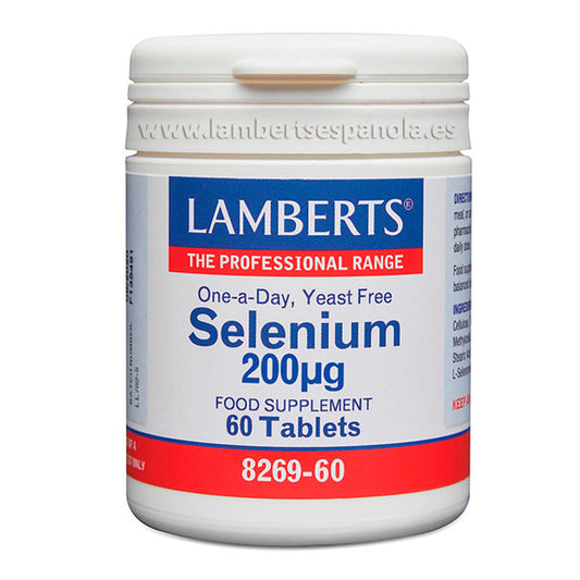 Selenio 200 mcg como L-Selenometionina, la forma orgánica. Apoyo a la espermatogénesis y al sistema inmunitario.