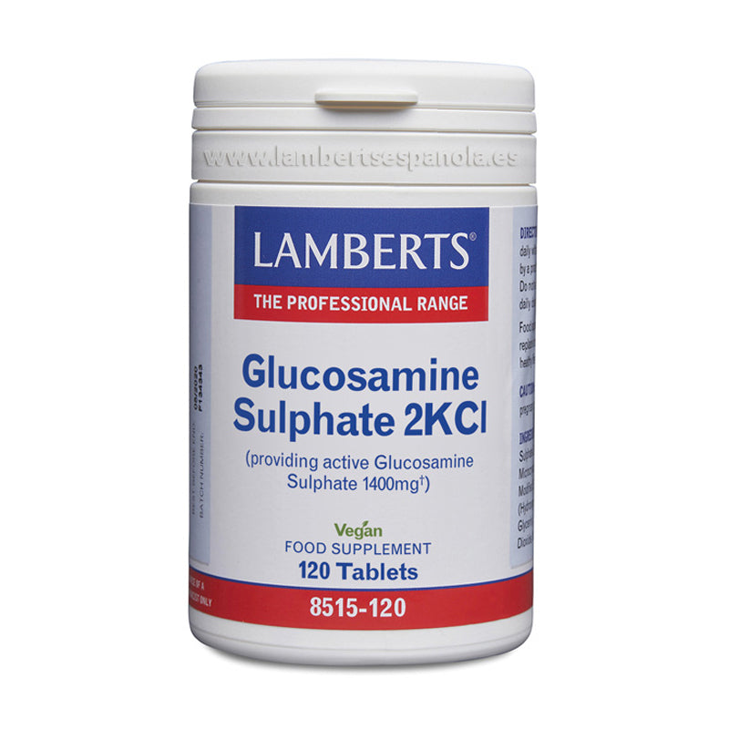 Sulfato de Glucosamina 2KCl. Aportando 1400 mg de Sulfato de Glucosamina activo