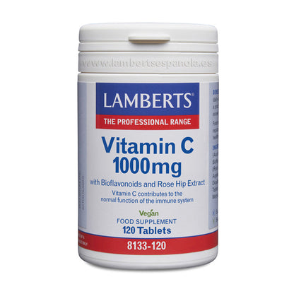 Vitamina C 1000 mg con Bioflavonoides y Escaramujo.