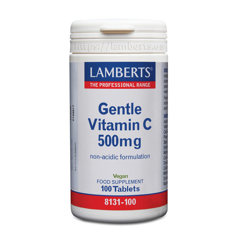 Vitamina C 500 mg en forma suave, no ácida