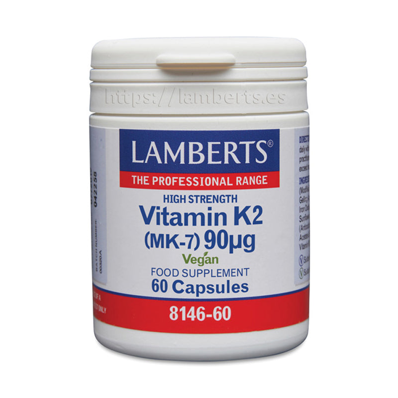 Vitamina K2 90 mcg como Menaquinona-7 (MK-7)