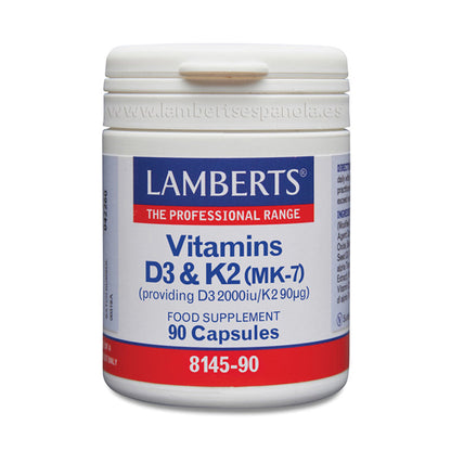 Vitaminas D3 2000 UI y K2 90 mcg.