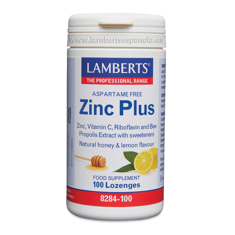 Zinc Plus con Vitamina C, Propóleo de abejas, Riboflavina y Miel